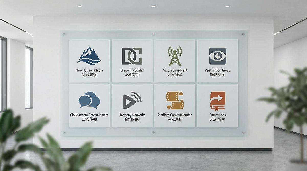 黑料合作影视品牌Logo墙